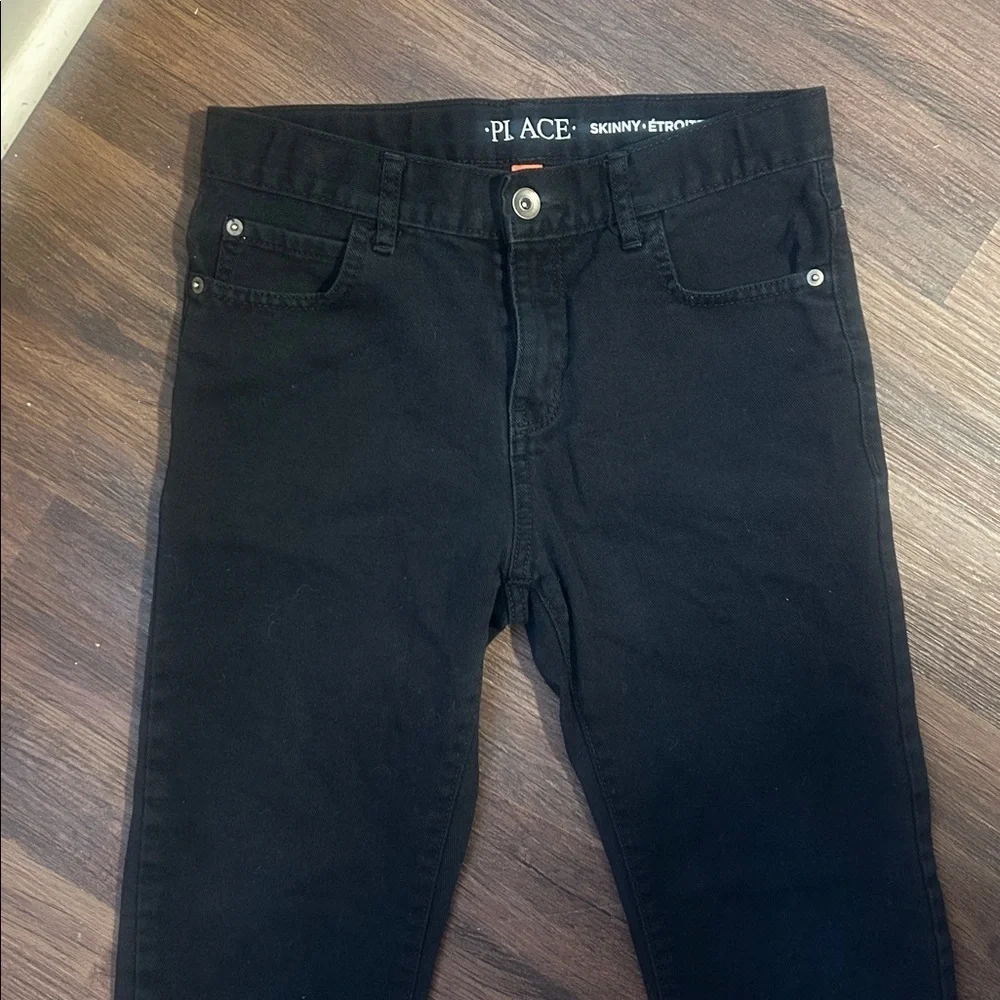 The Children's Place black adjustable skinny jeans, like new size 12